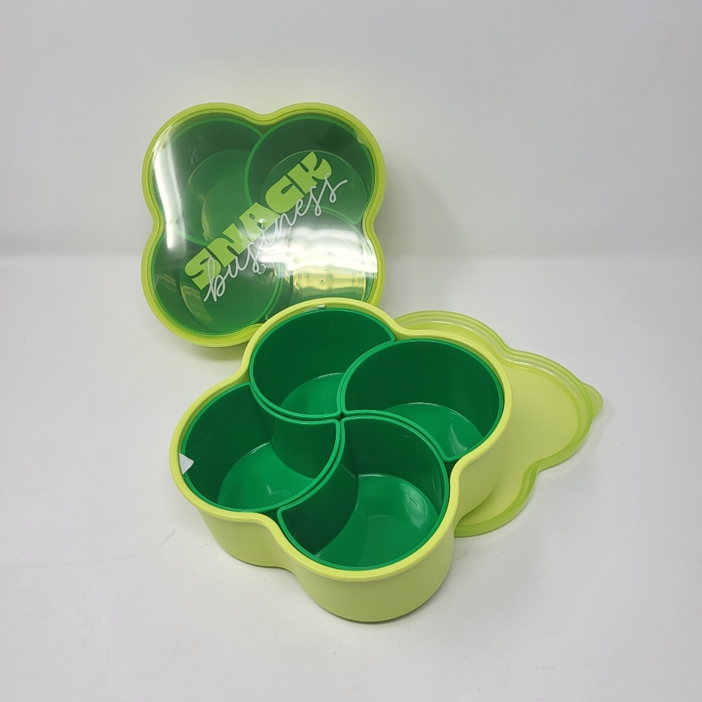 2 Tabitha Brown Shaped Snack Bento Food Storage Container Green On The Go